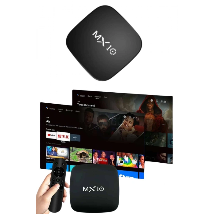 ÇOK SATAN 2.4G Wifi Tv Box Medya Oynatıcı TV Uyumlu MX Box Kutusu Android TV