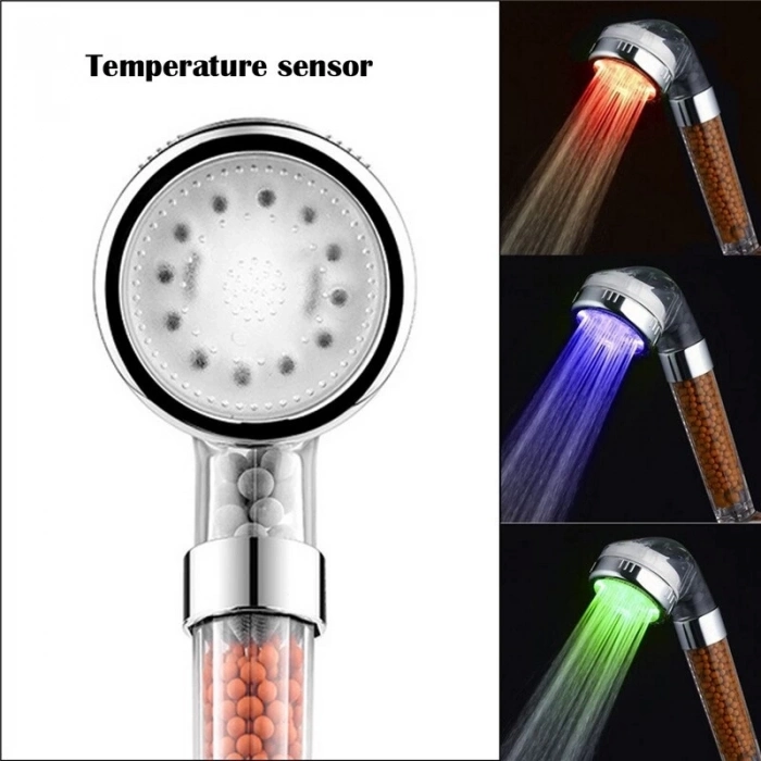 ÇOK SATAN 3 Adet Tasarruflu Boncuklu Ledli Duş Başlık-pil Veya Elektrik Gerekmez Kinetik Enerjili