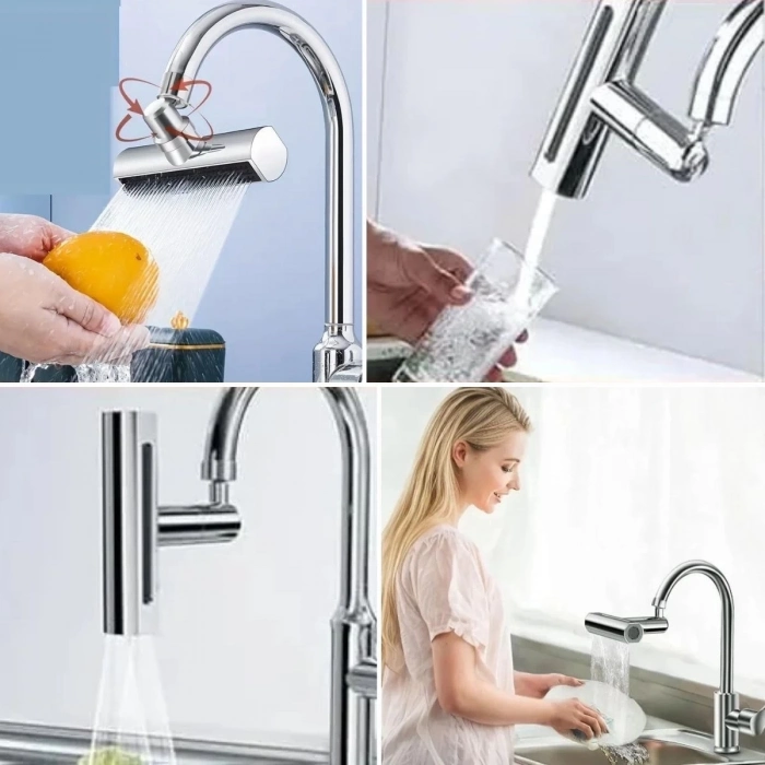 ÇOK SATAN 3 Farklı Modlu Çok Amaçlı Musluk Adaptörü Evrensel Musluk Başlığı Şelale Musluk