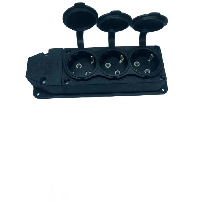 ÇOK SATAN 3 Lü Kauçuk Grup Priz Monofaze 1X16A 220 V