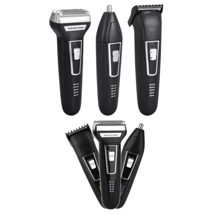 ÇOK SATAN 3lü Set Saç Sakal Kesme Traş Makinesi Burun Kılı Alma Tıraş Makinesi