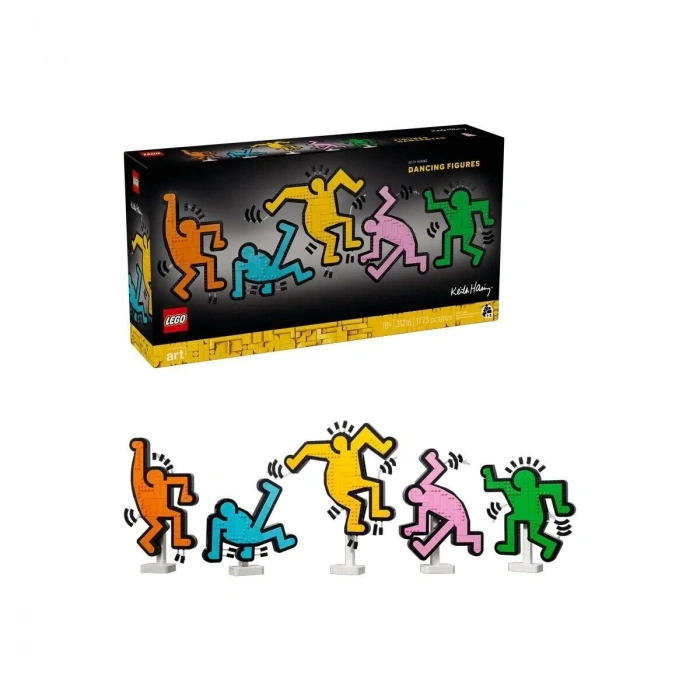 ÇOK SATAN 31216 Lego icons - Keith Haring – Dans Eden Figürler 1773 parça +18 yaş