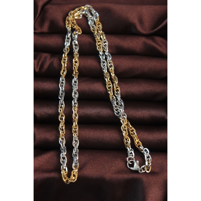 ÇOK SATAN 316L Çelik Çift Renk Hallow Model Kolye