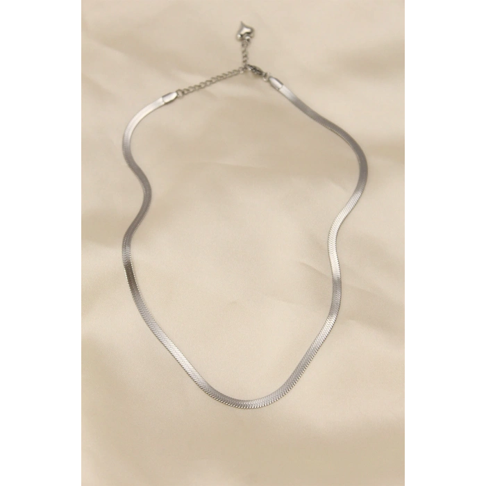 ÇOK SATAN 316L Çelik Silver Renk 45 cm İtalyan Zincir Model Kadın Kolye