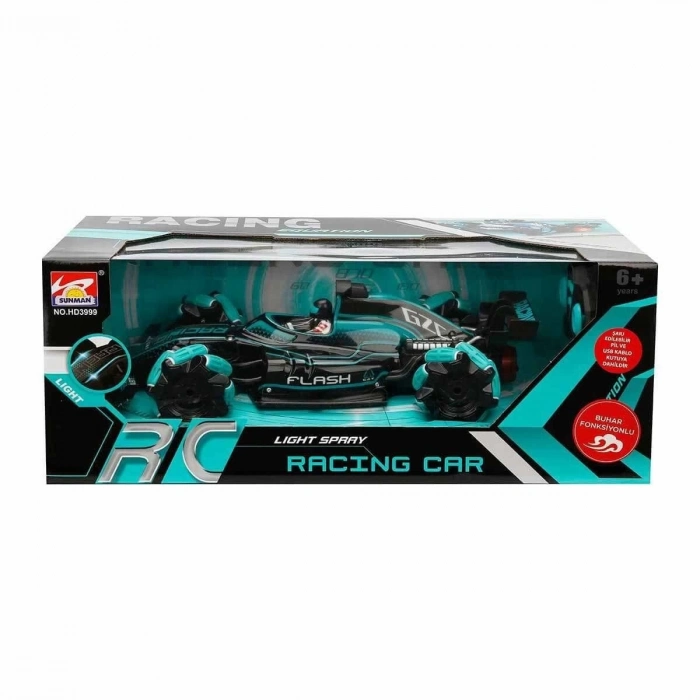 ÇOK SATAN 3292 Uzaktan Kumandalı Equation USB Şarjlı Buhar Çıkaran Yarış Arabası 35 cm 1:14