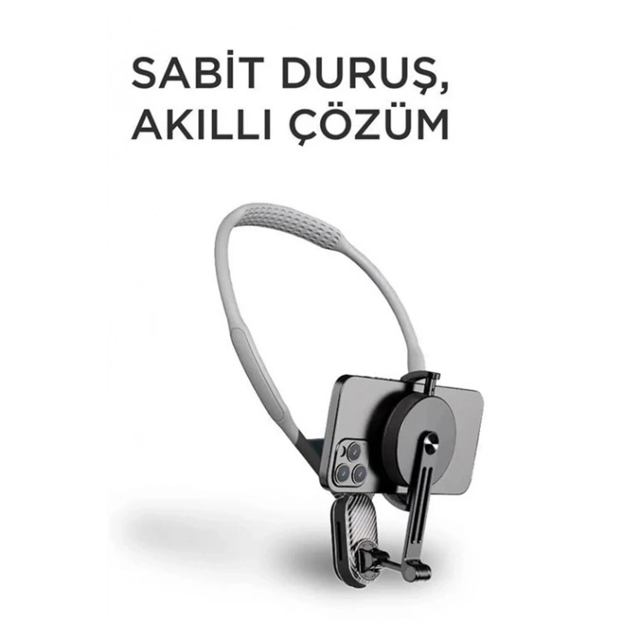 ÇOK SATAN 360 Derece Ayarlanabilir Boyun Askılı Manyetik Telefon Tutucu