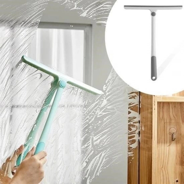 ÇOK SATAN 360 Derece Döner Başlıklı Cam Sil Çok Amaçlı Pratik Cam Ayna Fayans Silme Aparatı