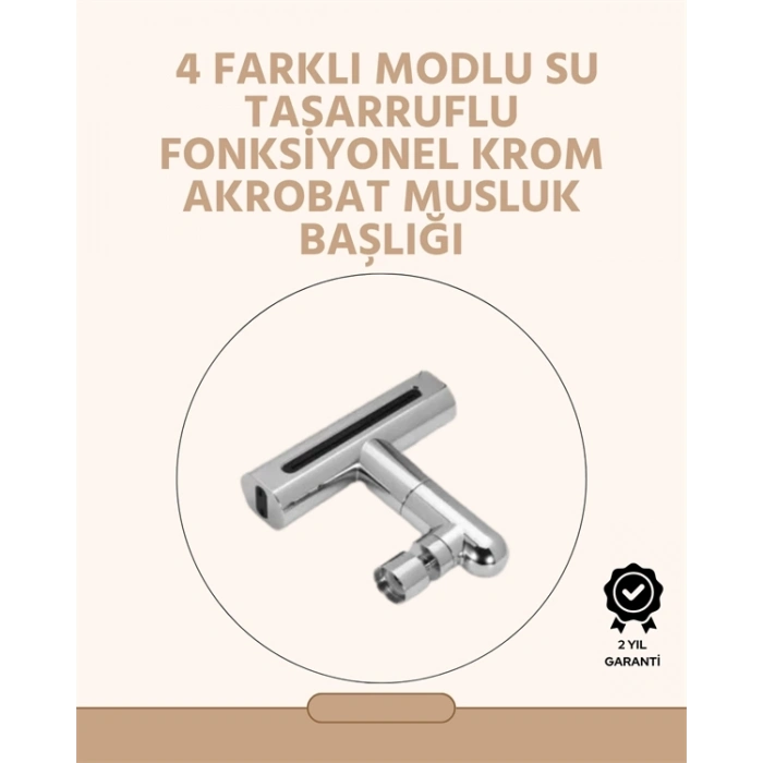 ÇOK SATAN 360° Dönüşlü Su Akışı Başlığı | 4ü 1 Arada Kullanım