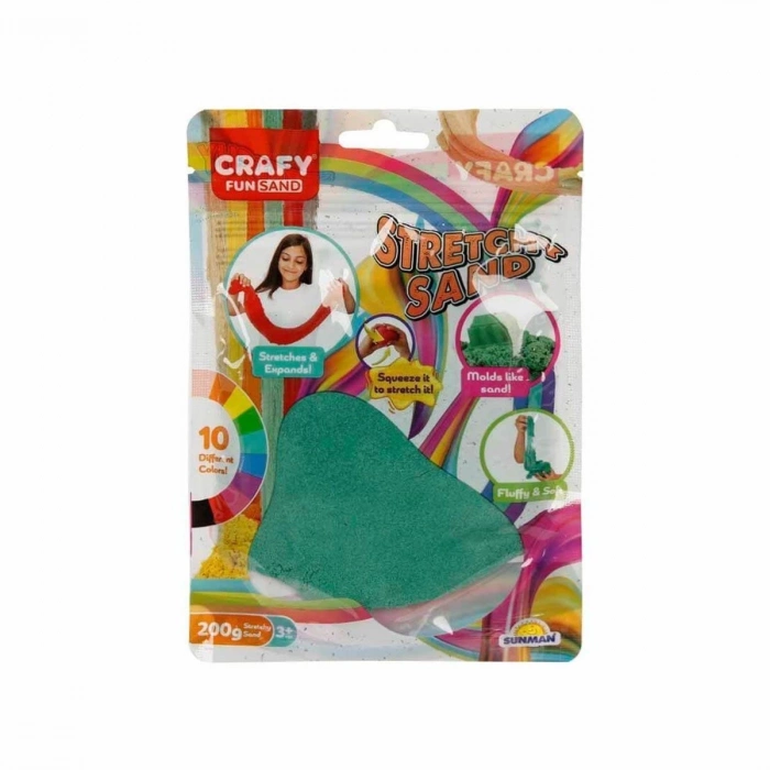 ÇOK SATAN 3608 Crafy Streç Oyun Kumu Yeşil 200 g