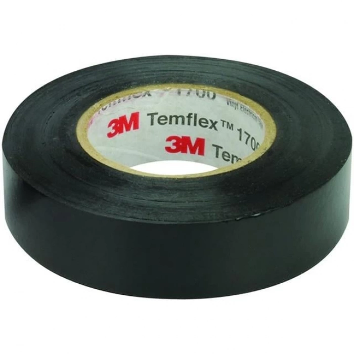 ÇOK SATAN 3m Temflex 1300e Siyah 10lu Paket Pvc İzole Bant 0.13x19x0.13mm