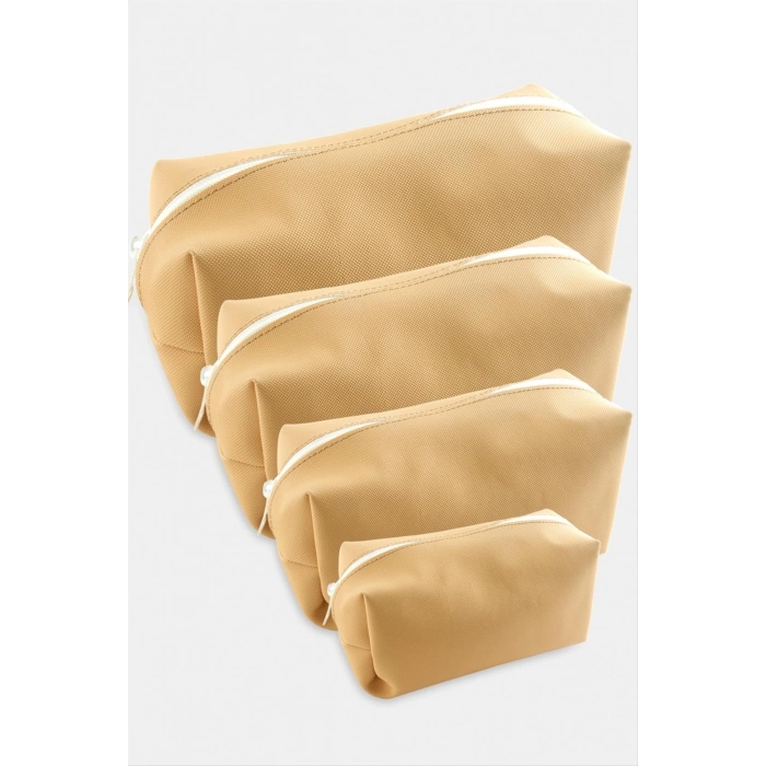 ÇOK SATAN 4 Adet El Tutmalı Makyaj Çantası