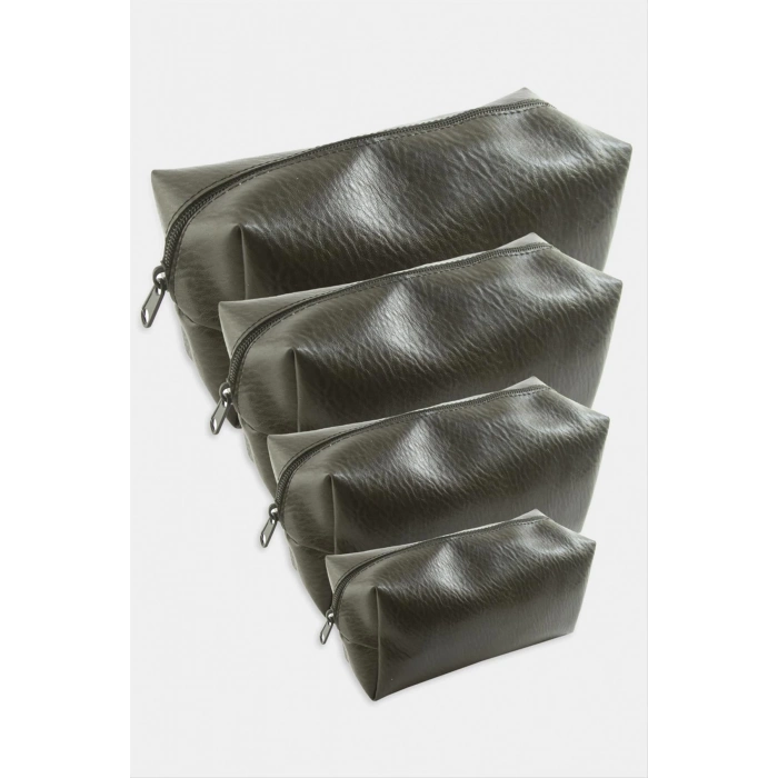 ÇOK SATAN 4 Adet El Tutmalı Makyaj Çantası