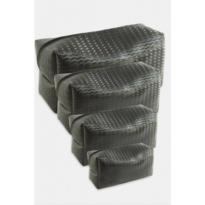 ÇOK SATAN 4 Adet El Tutmalı Makyaj Çantası