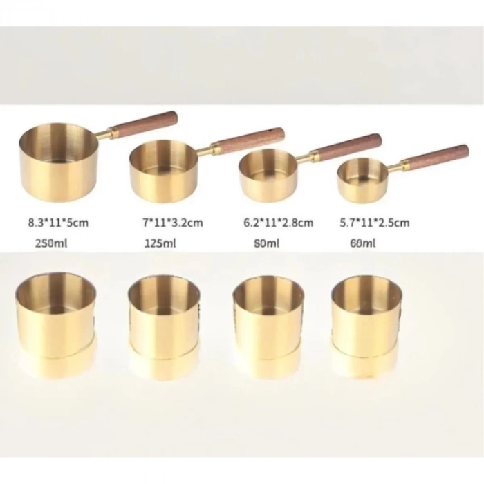 ÇOK SATAN 4lü Ahşap Saplı Ölçü Kaşığı