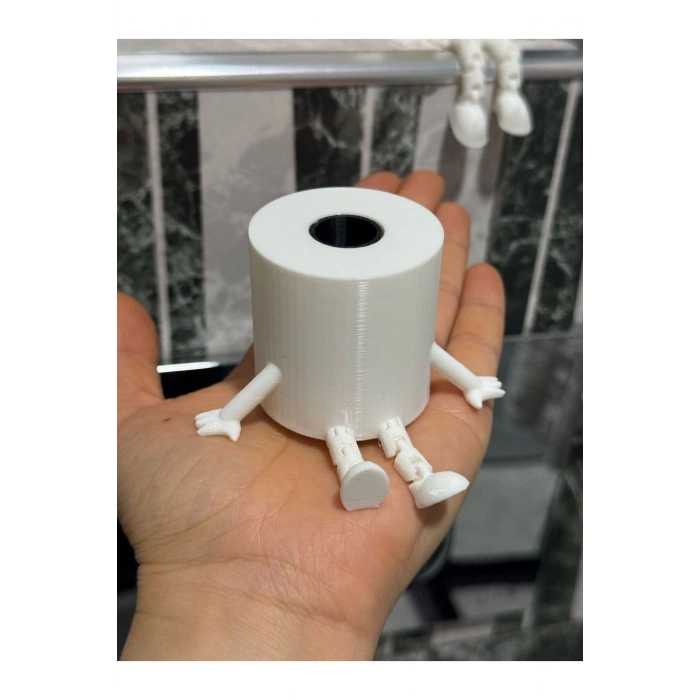 ÇOK SATAN 4lü Eğlenceli Banyo Dekoratif Figür Seti /Tuvalet Kağıdı, Kaka Emojisi, Çöp Kovası, Klozet Aksesua