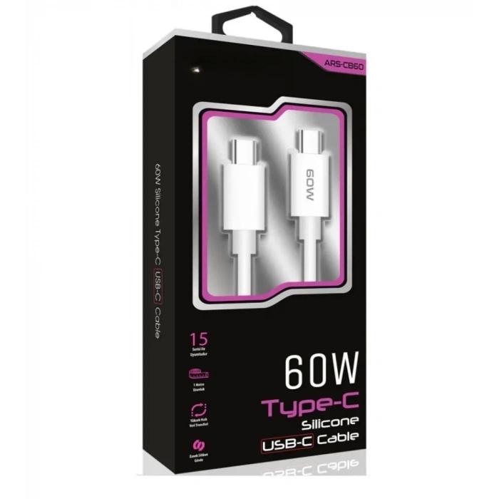 ÇOK SATAN 45w Usb-c Lightning Işıklı Şeffaf Kablo Hızlı Şarj, Dayanıklı Tasarım, İphone Ve İpad Uyumlu