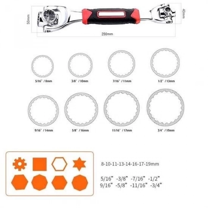 ÇOK SATAN 48 Fonksiyonlu Lokma Anahtar Seti Akıllı Lokma Anahatar Kiti