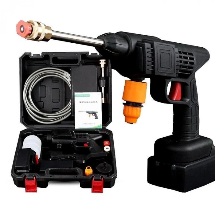 ÇOK SATAN 48v Şarjlı Çift Bataryalı Taşınabilir Basınçlı Oto Yıkama Bahçe Sulama Sı