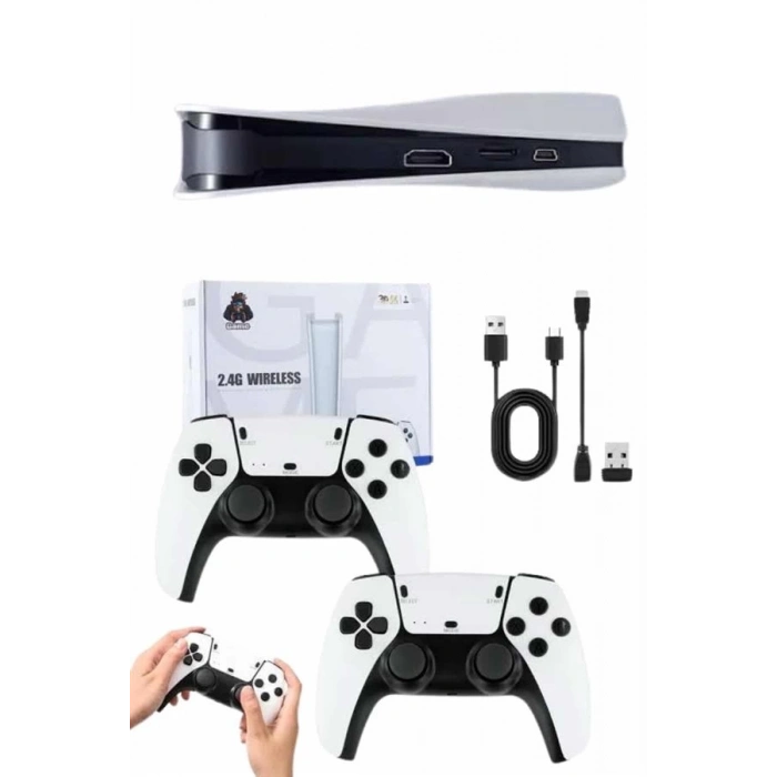 ÇOK SATAN 4K HD Klasik Retro Game Box 3000 Oyunlu Çift Kollu Çift Kişilik Oyun Konsolu