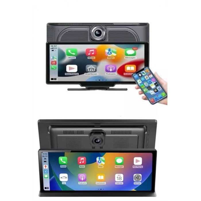 ÇOK SATAN 4K Ultra Araç İçi Ön ve Arka Kameralı Ekran HD 2 Kameralı Torpido Üstü Araç Multimedya