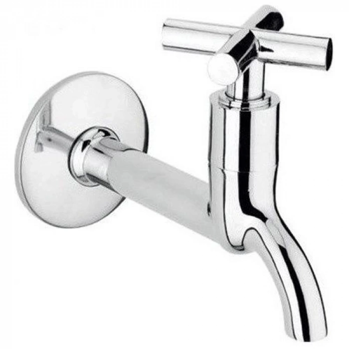 ÇOK SATAN 4lü Artı Aç Kapa 4 Kollu Krom Çevirveli Musluk Duvardan Tek Girişli