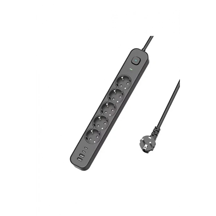 ÇOK SATAN 5 Prizli Akım Korumalı Uzatma Kablosu | 2xusb-a + 2xusb-c | 3680w - 2m Kablo