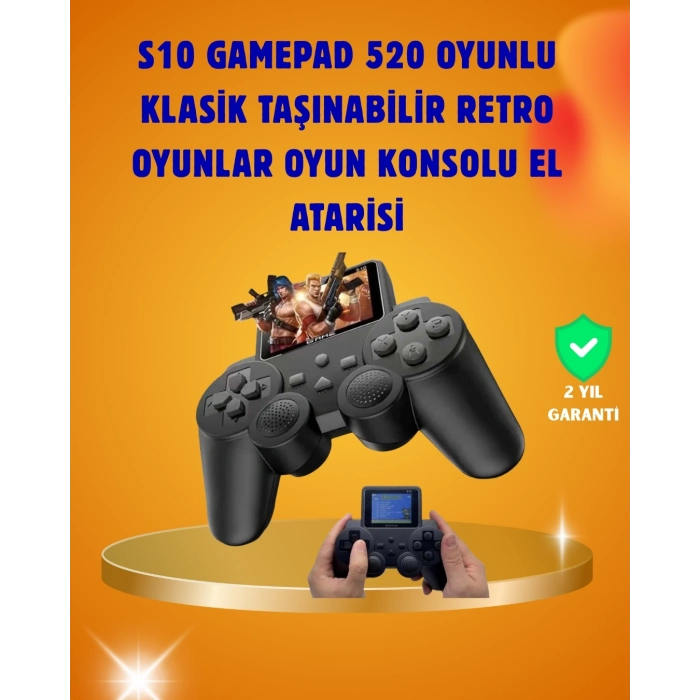 ÇOK SATAN 500 Dahili Oyunlu Taşınabilir Retro El Konsolu-2.4 inç Renkli Ekranlı