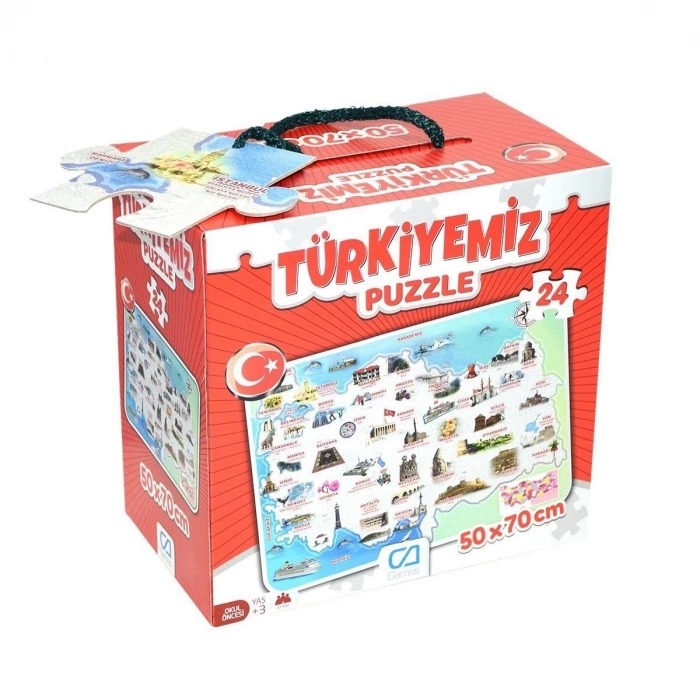 ÇOK SATAN 5079 CA Games, Türkiyemiz / 24 parça Puzzle / +3 yaş