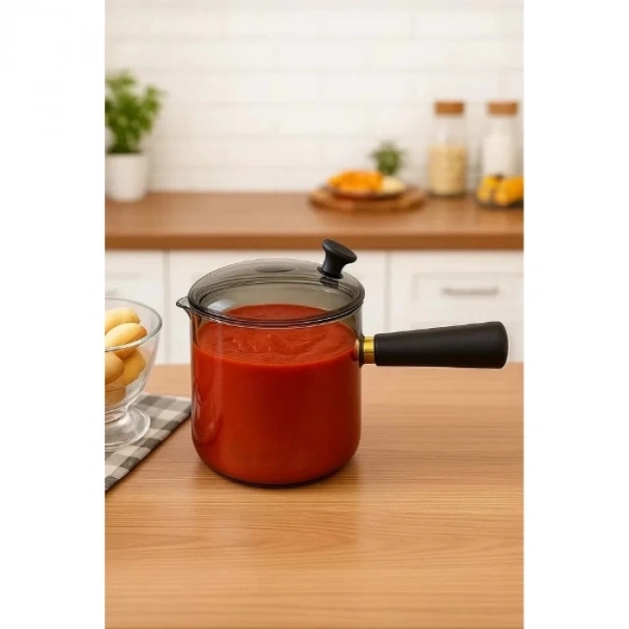 ÇOK SATAN 550 ml Akasya Cam Cezve