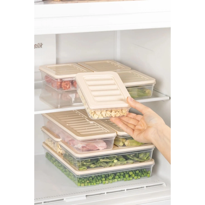 ÇOK SATAN 6 Adet 2400 ML Buzluk Derin Dondurucu Buzdolabı Düzenleyici Hava Almaz Saklama Kabı