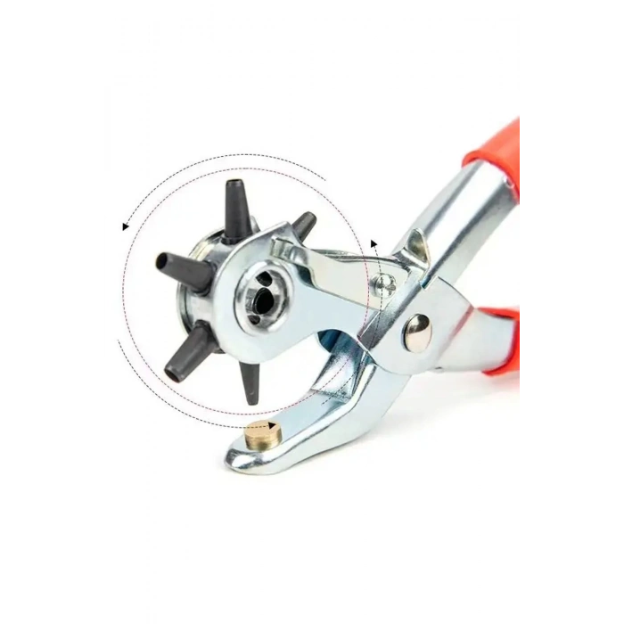 ÇOK SATAN 6 Farklı Uçlu Kemer Delme Pensesi Deri Kemer ve Kumaş İçin Ayarlanabilir Delik Açıcı El Aleti