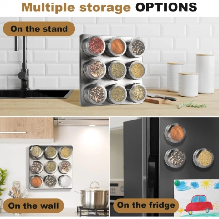 ÇOK SATAN 6lı Mıknatıslı Baharatlık Seti