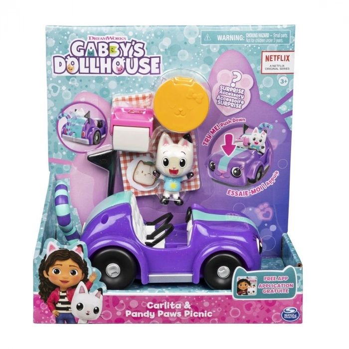 ÇOK SATAN 6062145 Gabbys Dollhouse Pandy Paws ve Carlita Araba