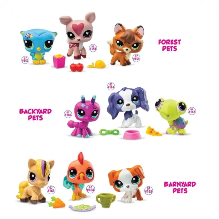 ÇOK SATAN 6469 SUN-Littlest Pet Shop Minişler 3’lü Figür Setİ