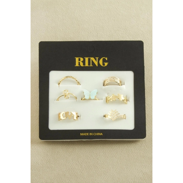 ÇOK SATAN 7 Adet Kelebek Lüks Eklem Yüzük