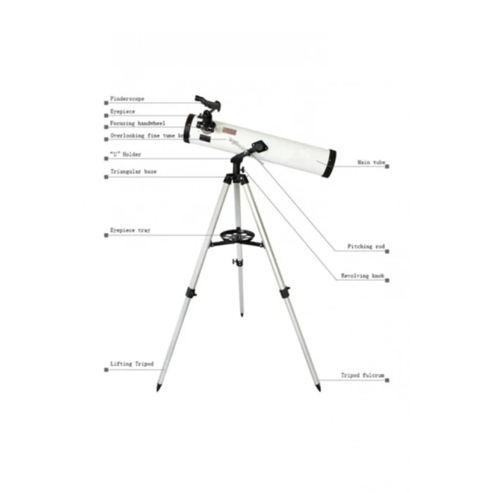 ÇOK SATAN 76x700 Profesyonel Aynalı  Uzay Teleskopubeyaz