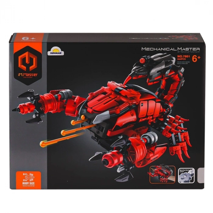 ÇOK SATAN 7801 IMM Master Blokları Akrep El Silahı Kırmızı 664 Parça