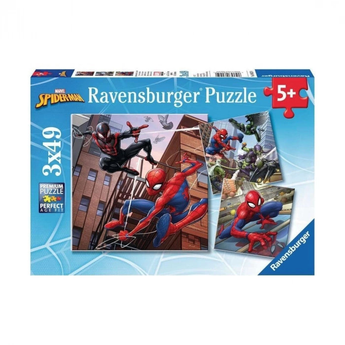 ÇOK SATAN 80250 Spider-man 3x49 parça Ravensburger Puzzle