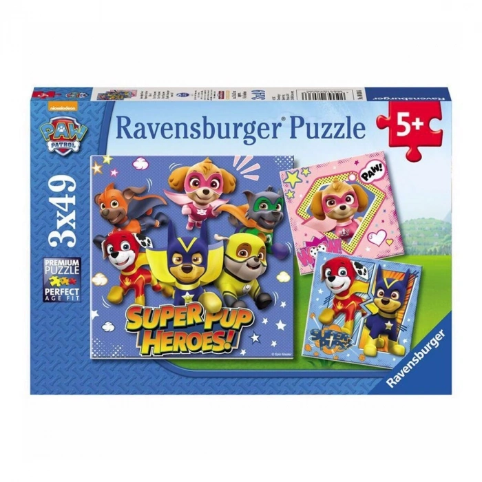 ÇOK SATAN 80366 Paw Patrol 3x49 parça Ravensburger Puzzle
