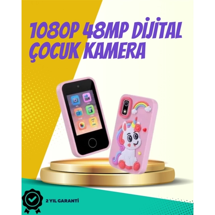 ÇOK SATAN ABS + Silikon Gövdeli Dayanıklı Çocuk Kamerası – Güvenli Malzeme, Şok Emici Tasarım