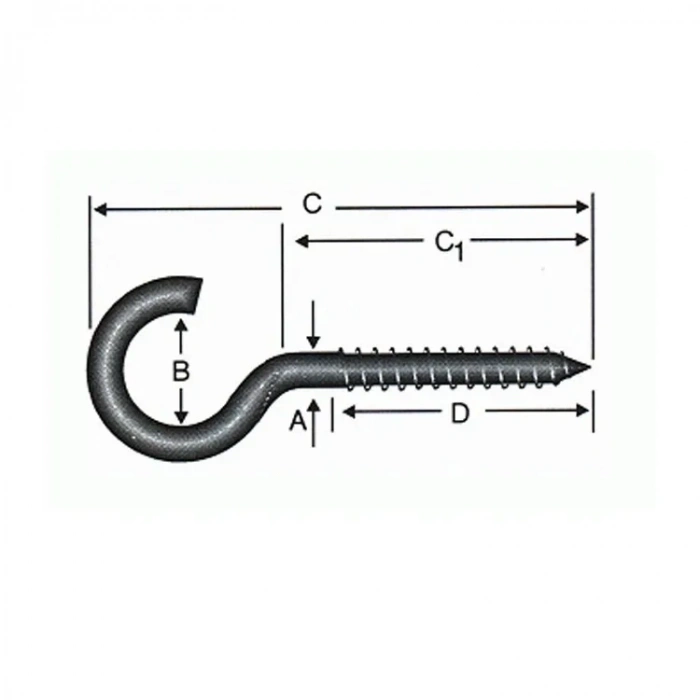 ÇOK SATAN Açık Piton, Kanca, Çengel 20x80 - 144 Adet