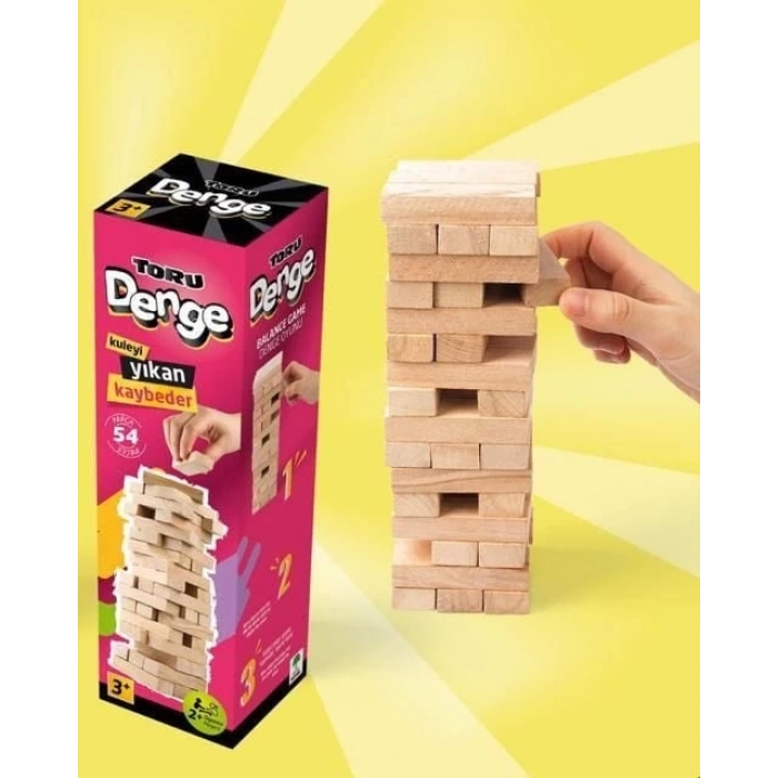 ÇOK SATAN Ahşap Denge Blokları 54 Parça