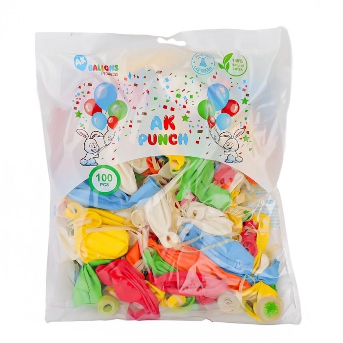 ÇOK SATAN AK-01 Punch Balon 100 Adet