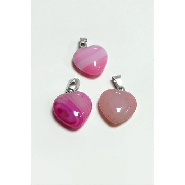 ÇOK SATAN Akik Kalpli Doğaltaş Kolye Ucu Küçük 1,5 cm