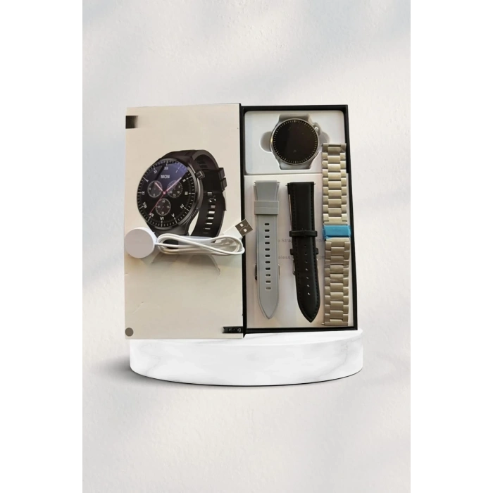 ÇOK SATAN Akıllı Saat Amoled Ekran Bluetooth Bağlantılı Sesli Görüşme Nabız Ölçer