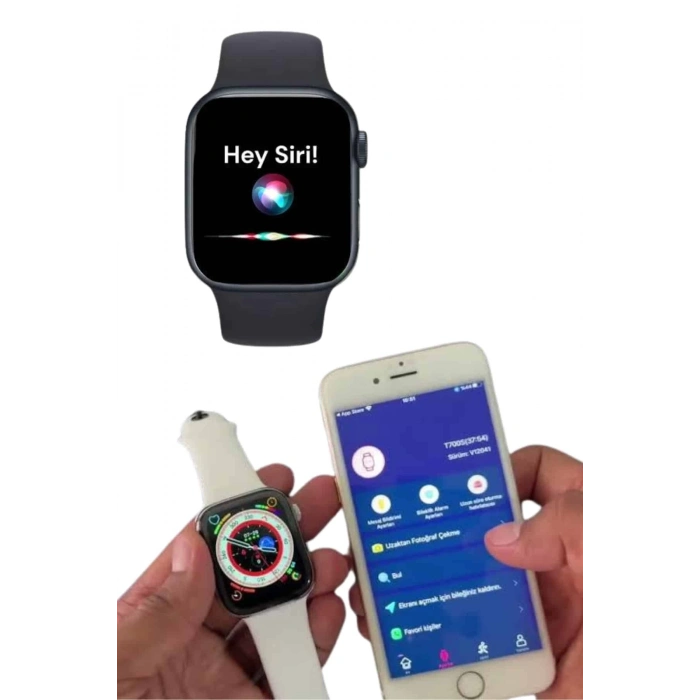 ÇOK SATAN Akıllı Saat Çok Fonksiyonlu Uyku Takibi Adımsayar Nabız Ölçer Arama Cevaplayan