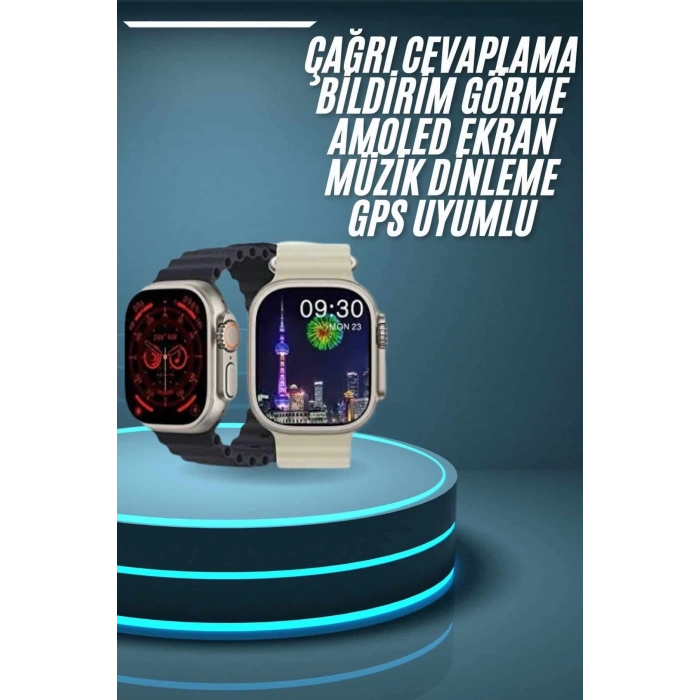 ÇOK SATAN Akıllı Saat Çok Fonksiyonlu Uzun Pil Ömürlü Çağrı Cevaplayabilen Kol Saati