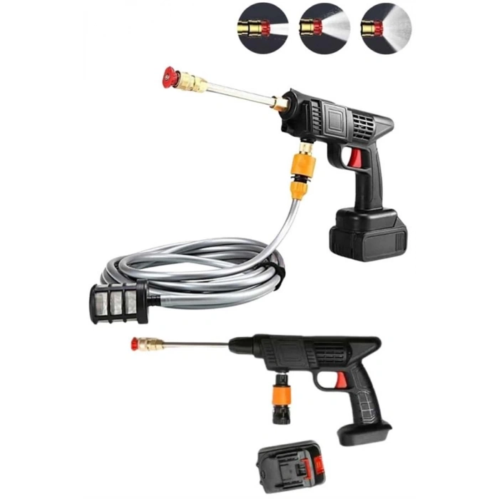 ÇOK SATAN Akülü Oto Araç Yıkama Yüksek Basınçlı Araba Yıkama Makinesi Şarjlı