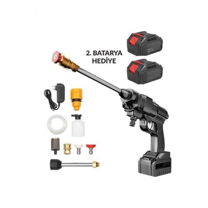 ÇOK SATAN Akülü Oto Araç Yıkama Yüksek Basınçlı Araba Yıkama Makinesi Şarjlı