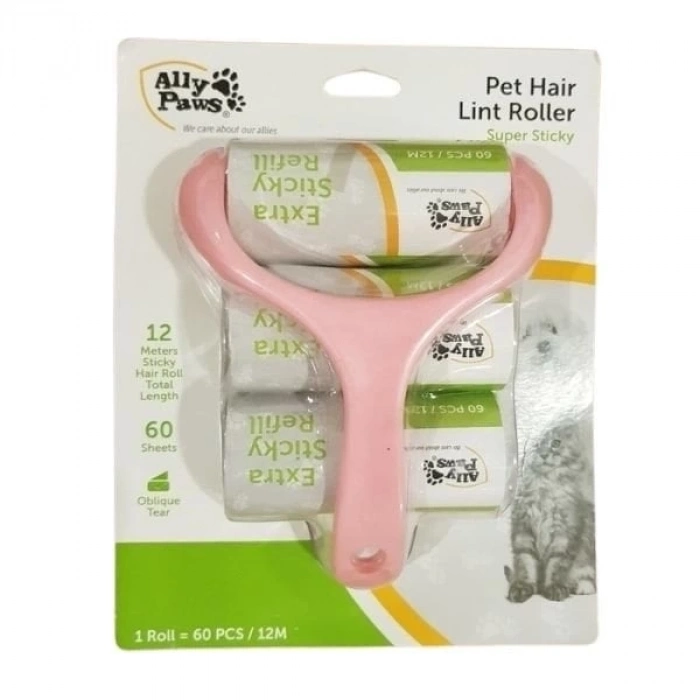 ÇOK SATAN Ally Paws Kedi ve Köpek Tüy Toplama Rulosu 60 Yaprak